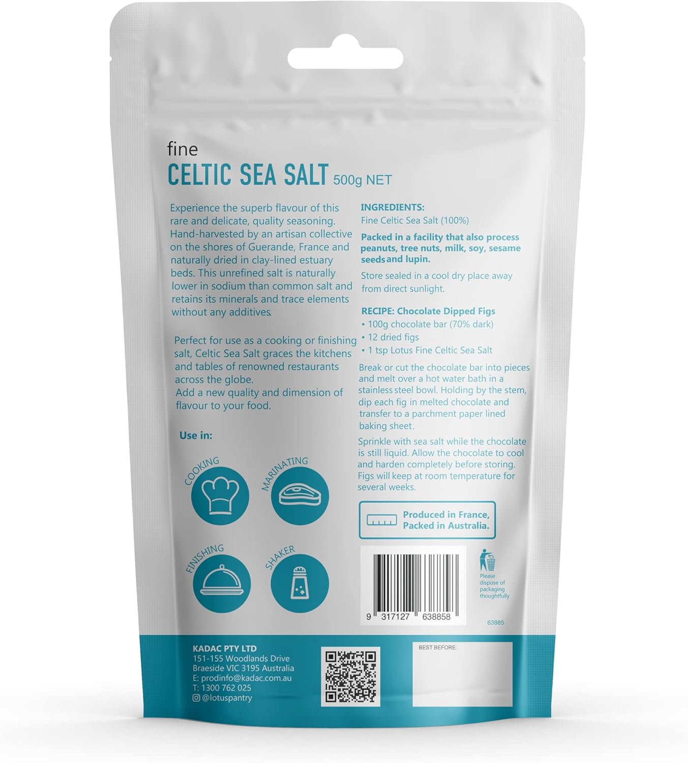 Celtic Fine Sea Salt, 500 G