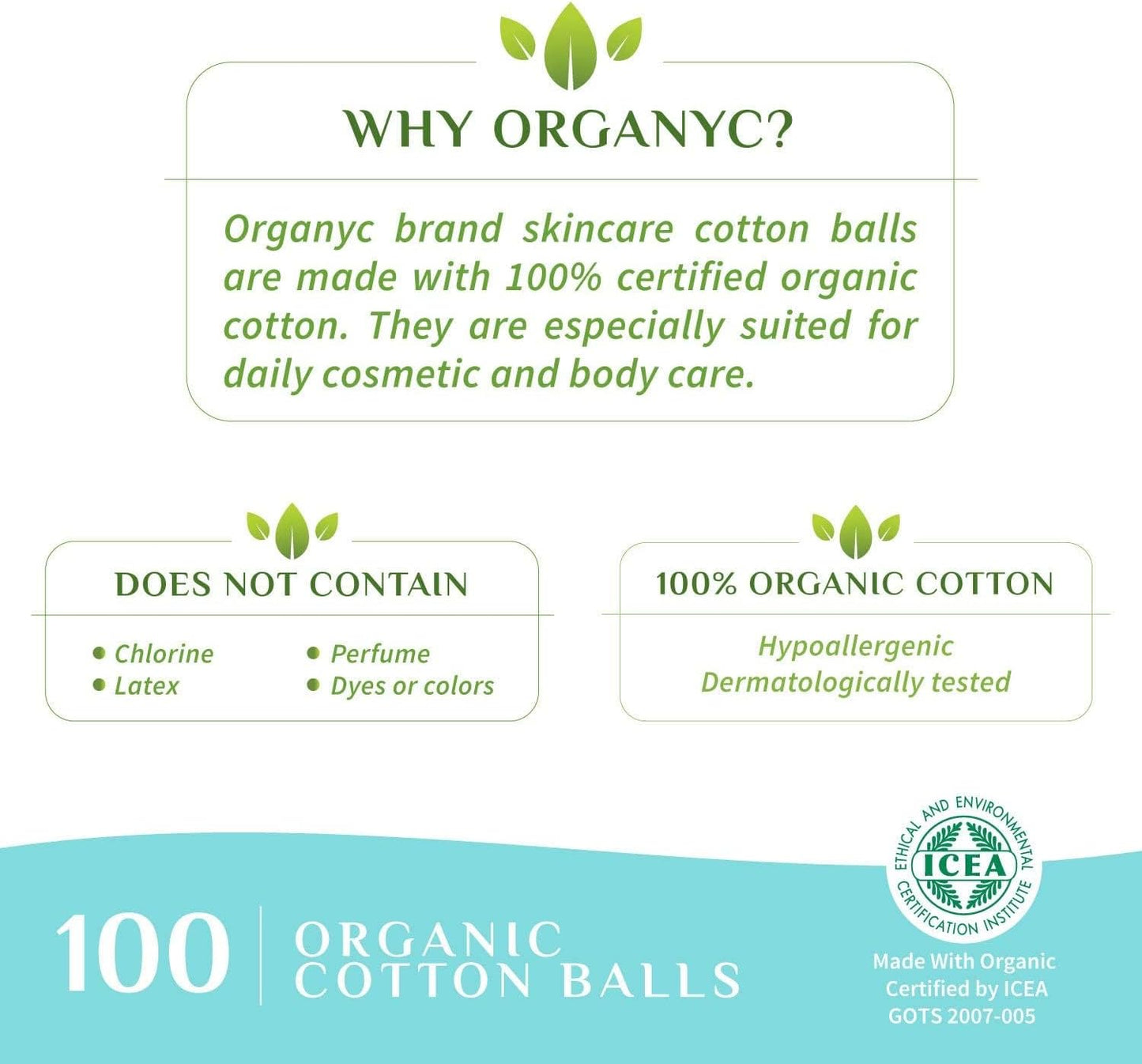 Beauty Cotton Balls, White, 100 Count