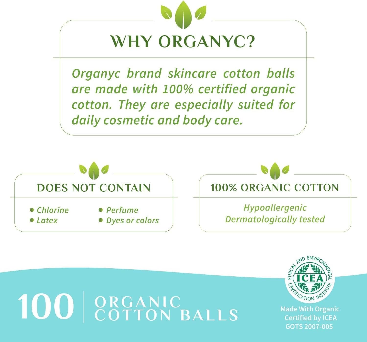 Beauty Cotton Balls, White, 100 Count