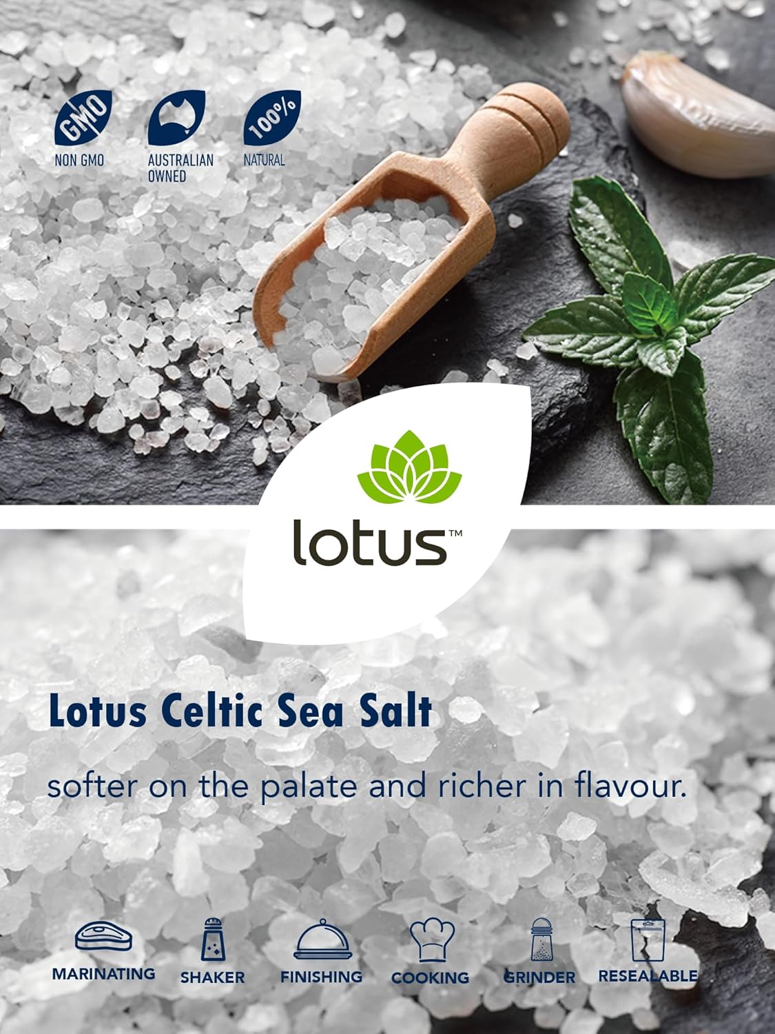 Celtic Fine Sea Salt, 500 G