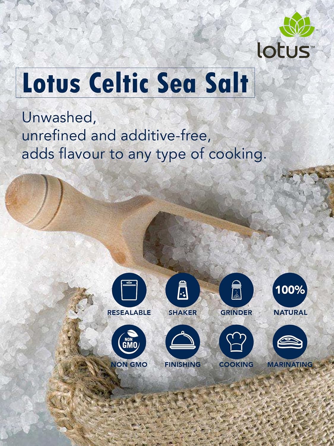 Celtic Fine Sea Salt, 500 G