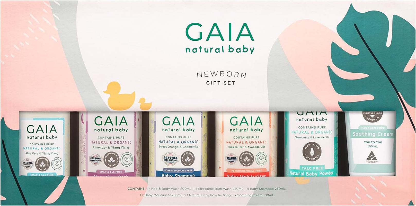 Gaia Skin Natural Baby Newborn Baby Gift Set (Pack of 6)