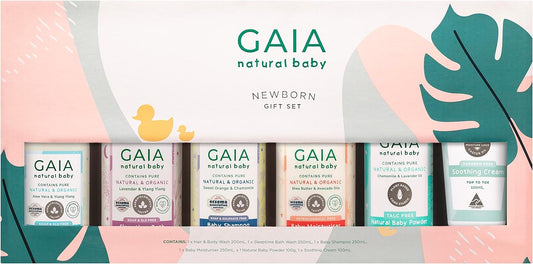 Gaia Skin Natural Baby Newborn Baby Gift Set (Pack of 6)